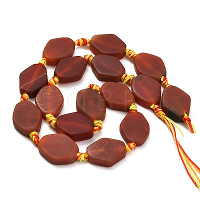 Natural Carnelian Beads Strands G-A321-R06-01-1