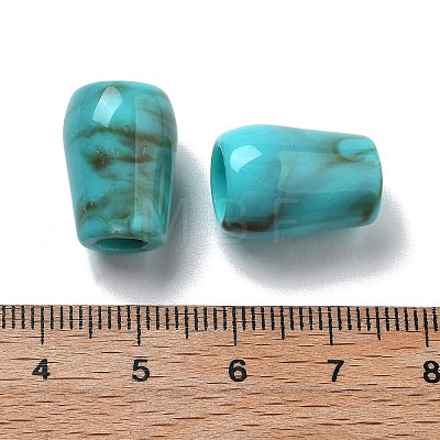 Two Tone Acrylic Beads OACR-S042-03F-1