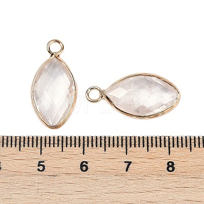 Natural Quartz Crystal Faceted Pendants G-G193-01G-07-1