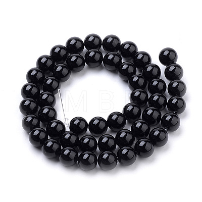 Natural Obsidian Beads Strands G-S259-33-10mm-1