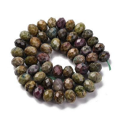 Natural Ruby in Zoisite Beads Strands G-K380-A60-06-1