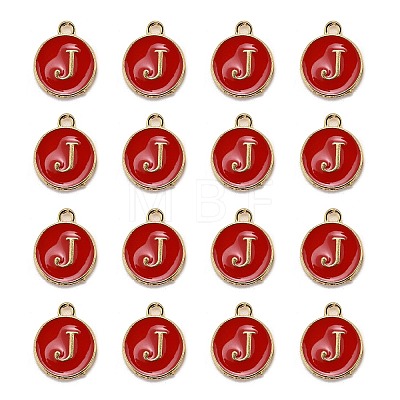 Golden Plated Alloy Enamel Charms LS-ENAM-S118-03J-1