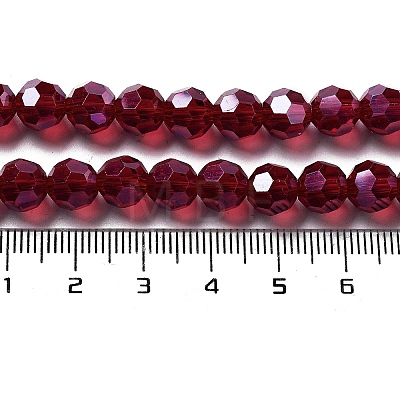 Electroplate Transparent Glass Beads Strands LS-EGLA-A035-T8mm-A02-1