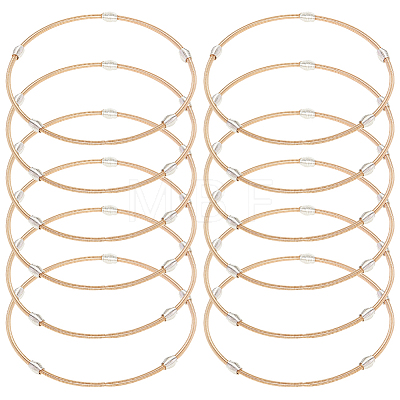 12Pcs Spring Bracelets Set BJEW-BC0001-13KCG-1