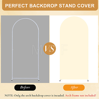 1Pc Polyester & Spandex Wedding Arch Cover Cloth DIY-CN0004-09A-01-1