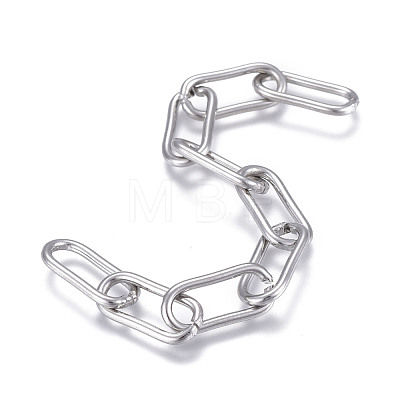 304 Stainless Steel Paperclip Chains CHS-F012-05P-1