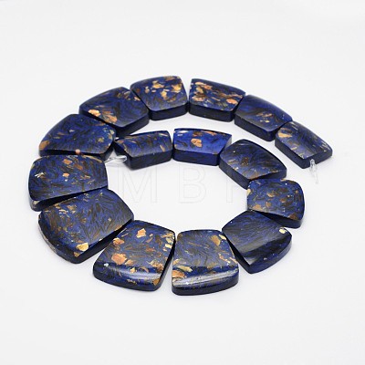 Assembled Synthetic Lapis Lazuli and Bronzite Beads Strands G-L359-05-1-1