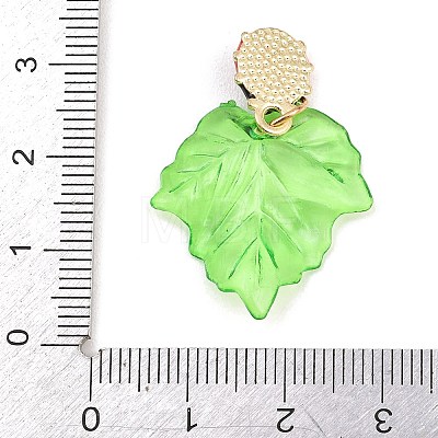 Transparent Resin with Alloy & Enamel Pendants RE-CBA19D0-05A-1