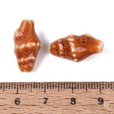 Vintage Handmade Porcelain Beads PORC-Q006-08E-1
