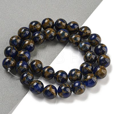 Synthetic Gold Clinquant Stone Beads Strands G-P549-A01-03A-1