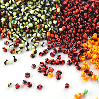 12/0 Opaque Colours Seep Glass Beads SEED-YW0001-09B-1