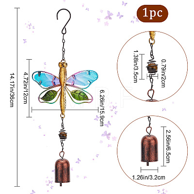 Iron Wind Chimes HJEW-WH0042-53A-1