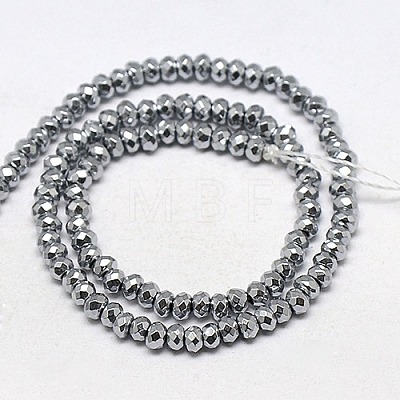 Electroplate Non-magnetic Synthetic Hematite Beads Strands G-J160-A-01-1