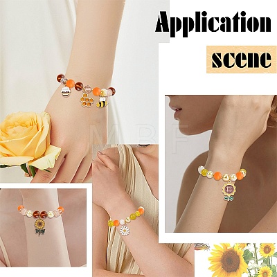 DIY Flower Bee Bracelet Making Kit DIY-SC0021-19-1