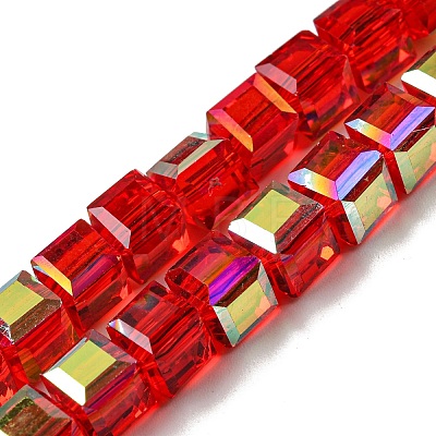Electroplate Glass Beads Strands EGLA-M031-01A-HR02-1