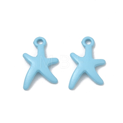 Spray Painted Alloy Pendants AL-CBA5D51-01B-01-1