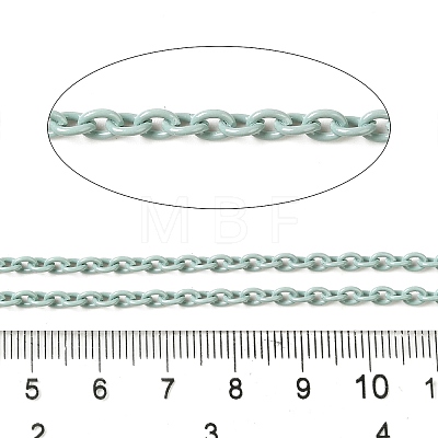 Spray Painted 304 Stainless Steel Cable Chains STAS-B067-06A-03-1