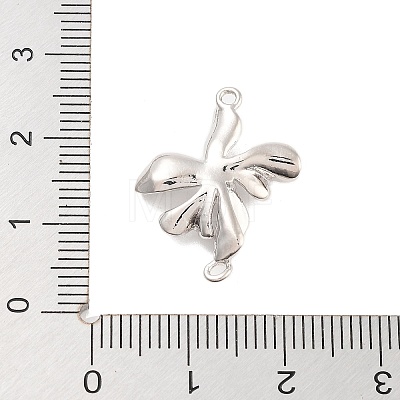 Brass Pave Clear Cubic Zirconia Connector Charms KK-Z061-04P-1