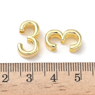 Brass Slide Charms KK-L253-15G-03-1