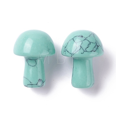 Synthetic Turquoise Mushroom Gua Sha Stone G-D456-26C-1