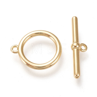 Brass Toggle Clasps X-KK-F820-07G-1