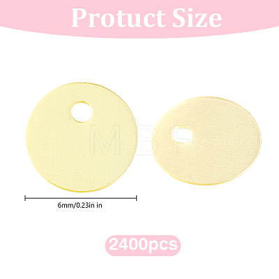 2400Pcs PVC Paillette/Sequin Pendants FIND-HY0005-24A-1