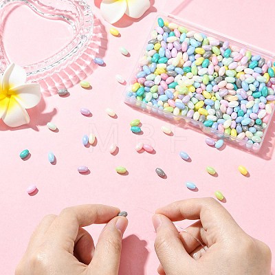 500Pcs Baking Paint Opaque Glass Beads GLAA-CJ0003-01-1