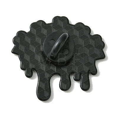 Black Alloy Brooches JEWB-O013-19B-1