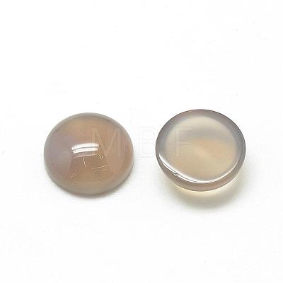 Natural Gray Agate Cabochons G-R416-14mm-15-1