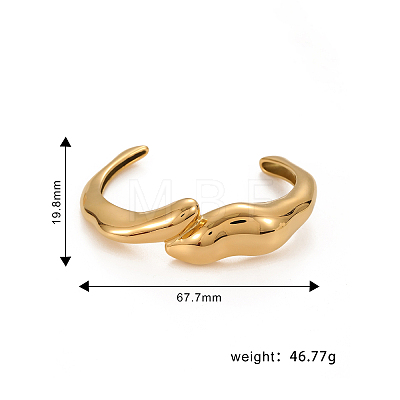 Elegant Stainless Steel Cuff Bangles for Women FG8525-3-1