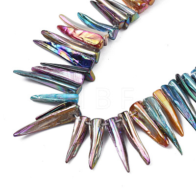 Electroplated Natural Freshwater Shell Beads SHEL-N026-197-1