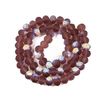 Transparent Glass Beads Strands LS-EGLA-A044-T8mm-MB13-1