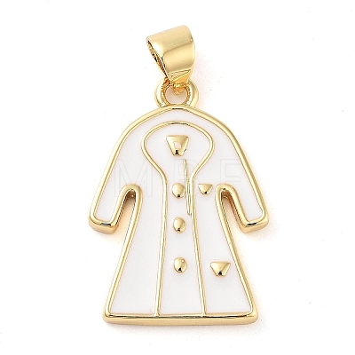 Rack Plating Brass Enamel Pendants KK-Z063-36G-1