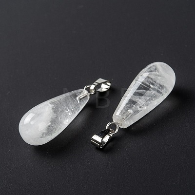 Natural Quartz Crystal Pendants X-G-F707-16-1