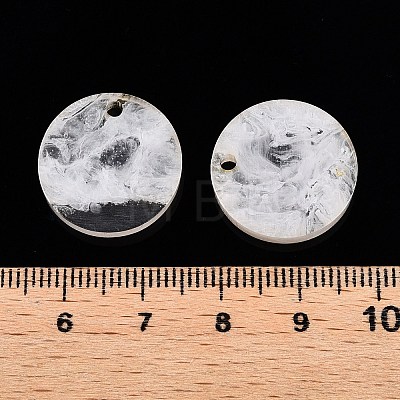 Opaque Resin Pendants RESI-T058-03H-1