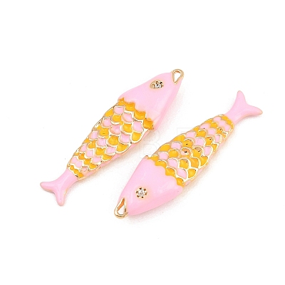 Brass Enamel Pendants KK-CBA6818-03G-03-1