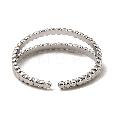 304 Stainless Steel Open Cuff Rings RJEW-Z018-12P-1