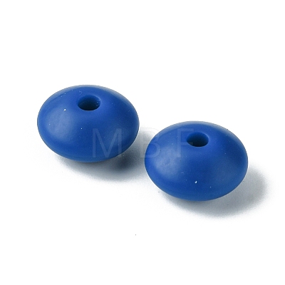 Rondelle Food Grade Eco-Friendly Silicone Focal Beads SIL-F003-07A-1