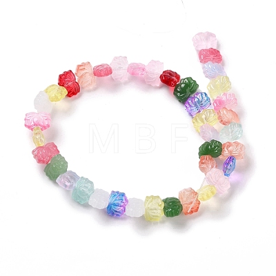 Transparent Glass Beads Strands GLAA-F114-01A-1
