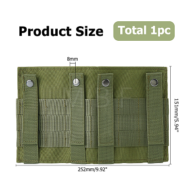 Nylon Tactical Molle Hook and Loop Panel DIY-WH0698-036B-1