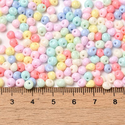 6/0 Opaque Baking Paint Glass Seed Beads SEED-M012-02A-36-1