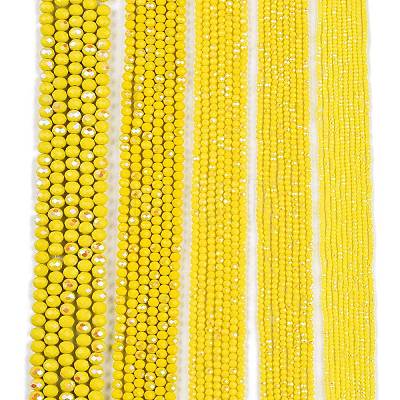 Electroplate Opaque Solid Color Glass Beads Strands EGLA-A044-P8mm-L04-1