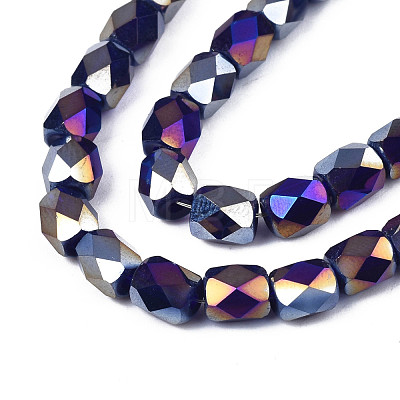 Electroplate Glass Beads Strands EGLA-N002-13-A-1