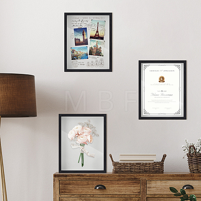MDF Composite Wood Photo Frame Stand for Dried Flower LS-DJEW-WH0028-057A-1