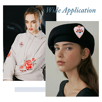 2Pcs Cloth Computerized Embroidery  Sew on Patches PATC-FH0001-39A-1
