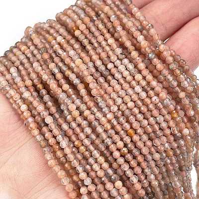 Natural Multi-Moonstone Beads Strands G-L597-C04-04-1