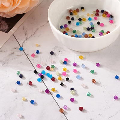 490Pcs 14 Colors Imitation Jade Glass Beads Strands GLAA-CD0001-13-1
