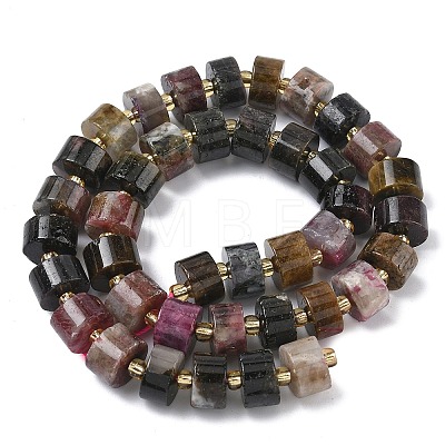 Natural Multicolor Tourmaline Beads Strands G-C270-I07-01-1
