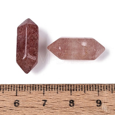 Synthetic Strawberry Quartz Pendants G-Q601-27E-1