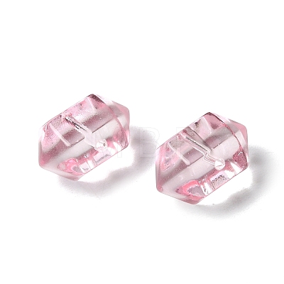 Dyed & Heated Transparent Glass Beads GLAA-F132-01E-1